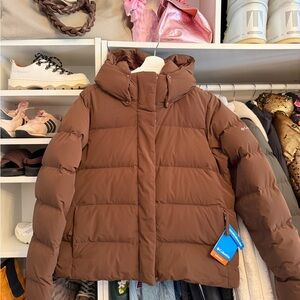 Columbia Chocolate Brown Puffer Jacket
